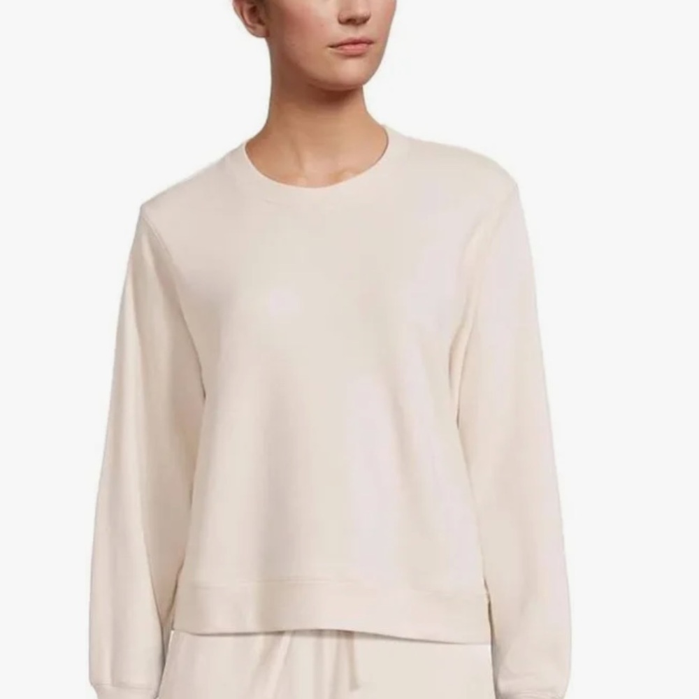 Barefoot Dreams Sand Dune Brushed Fleece Pullover, Size XL